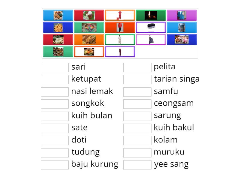 Bahasa Melayu Tahun 1 - Match Up