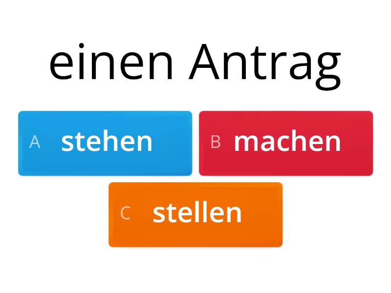 Kleines Nomen-Verb-Verbindungen - Quiz