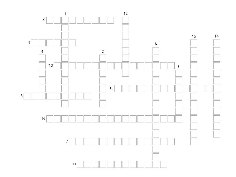 Atividades de ama Crossword