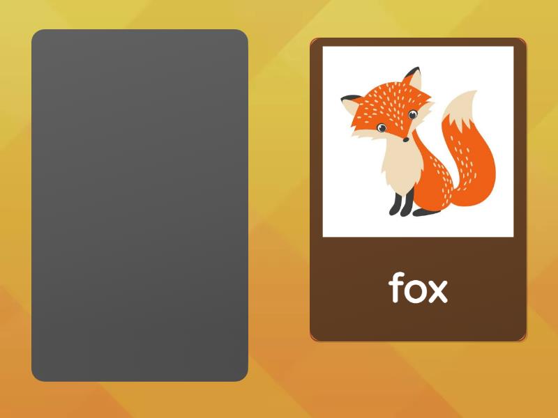 Forest animals - Speaking cards