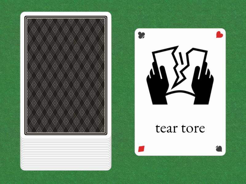 part 3 irregular verbs spotlight 5 - Speaking cards