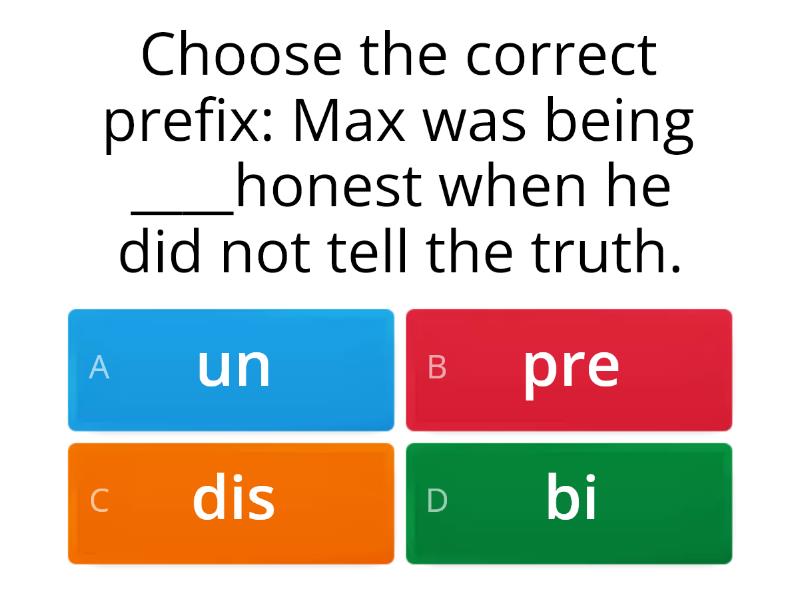 Prefix And Suffix Quiz 8176