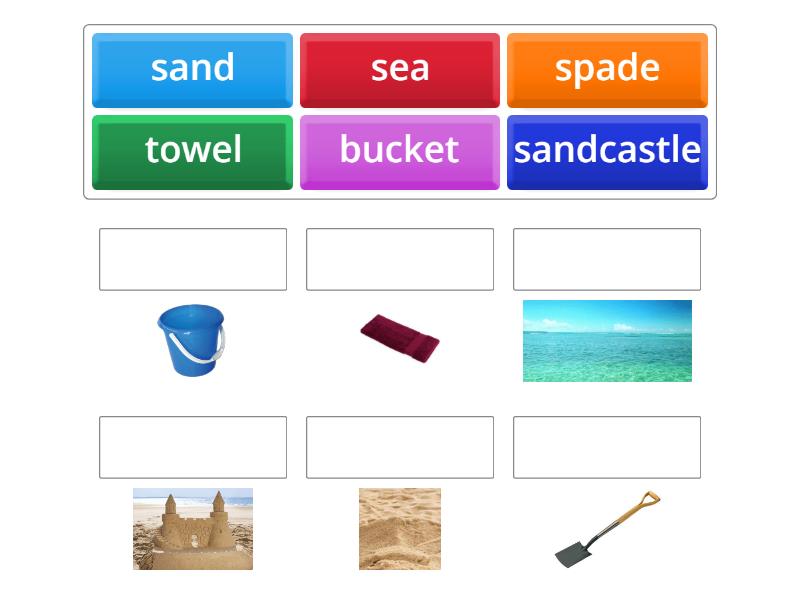 Explore together 1 - Unit 5 - The beach - Match up