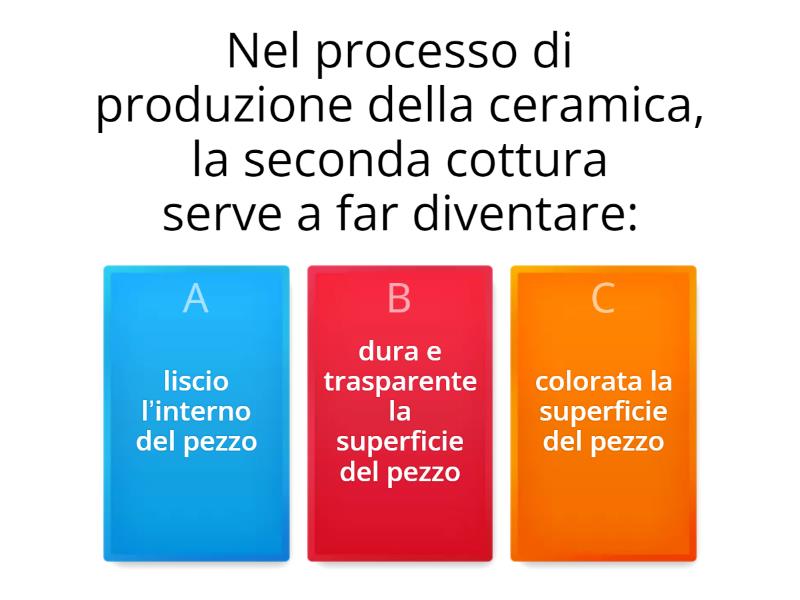 CERAMICA E VETRO - TECNOLOGIA - Quiz