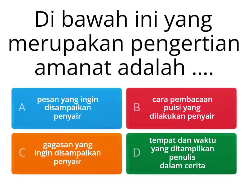 Puisi - Quiz