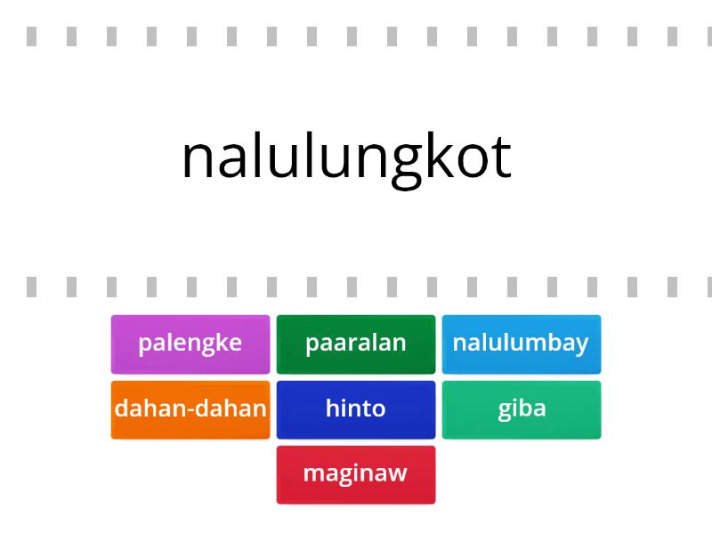 5 pares ng salitang magkasingkahulugan translation