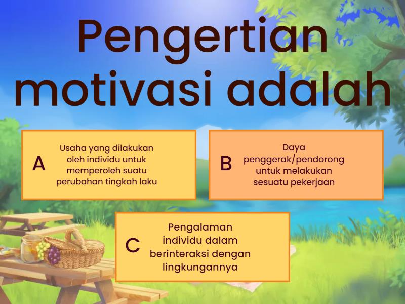 PENTINGNYA MOTIVASI BELAJAR - Quiz