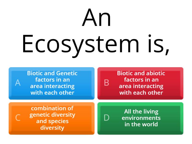 Grade 9 Science Lesson 12 Biodiversity - Quiz