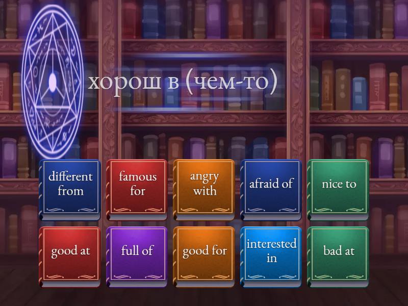 Unit 7C (Adjectives + prepositions) - Find the match