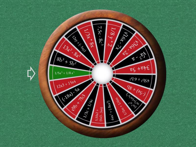 Ruleta Algebraica - Random wheel