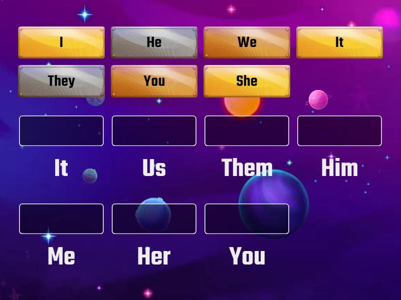 Object pronouns - Match up
