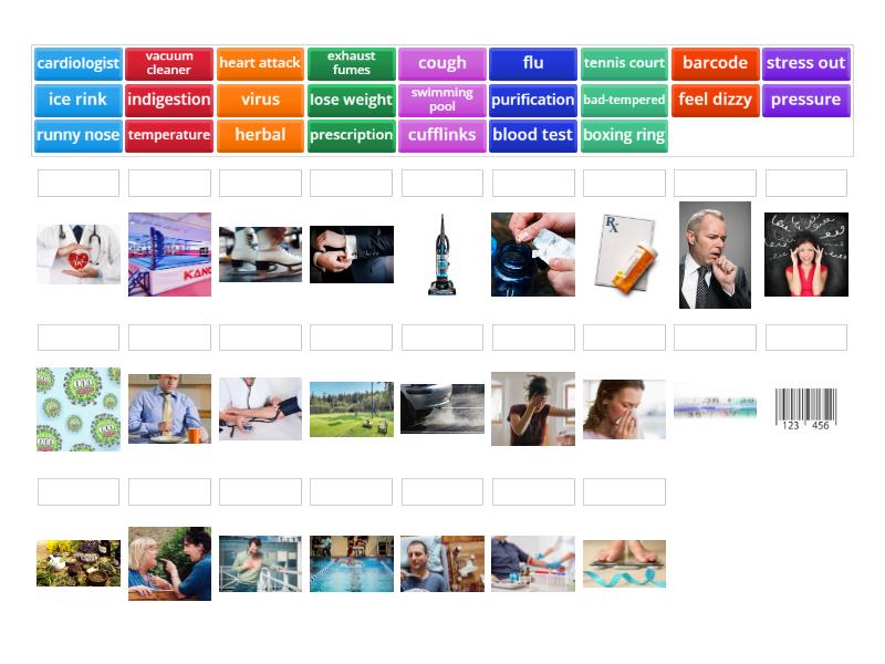 Focus 2 Unit 8 Vocabulary review - Match up