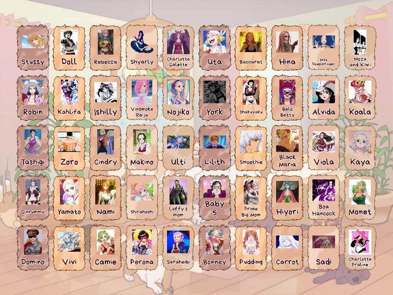 One Piece Baddies Guess Who - Flip tiles