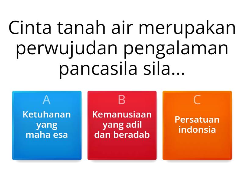 Mengenal Nilai-Nilai Pancasila - Quiz