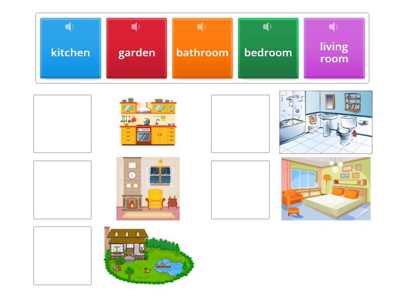 Spot2.1 M1U3a rooms in the house - Une las parejas