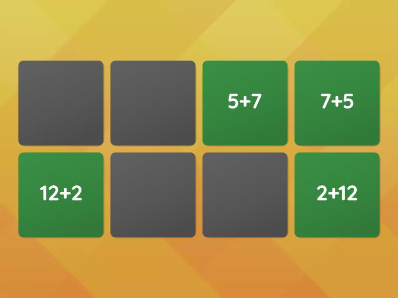 PPOPRIETA' COMMUTATICA CLASSE 2C - Matching pairs