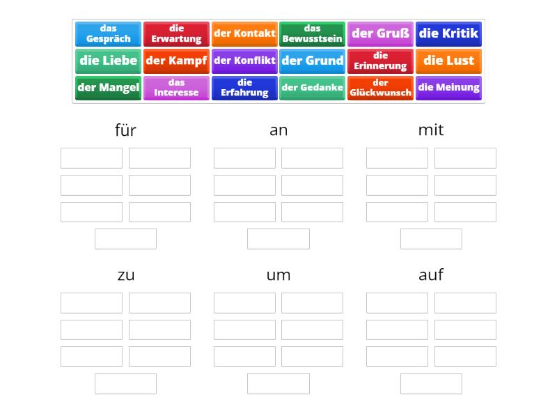 Nomen B2 Teil 2 - Group sort