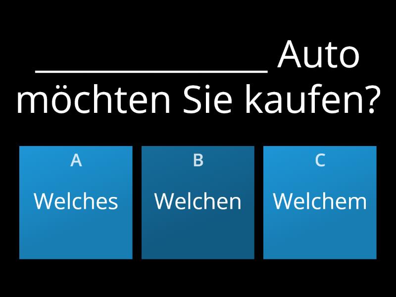 Demonstrativpronomen A1 - Quiz