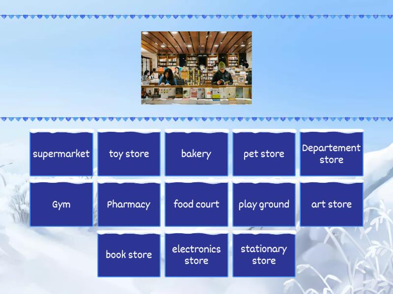 Stores in a Mall - Find the match