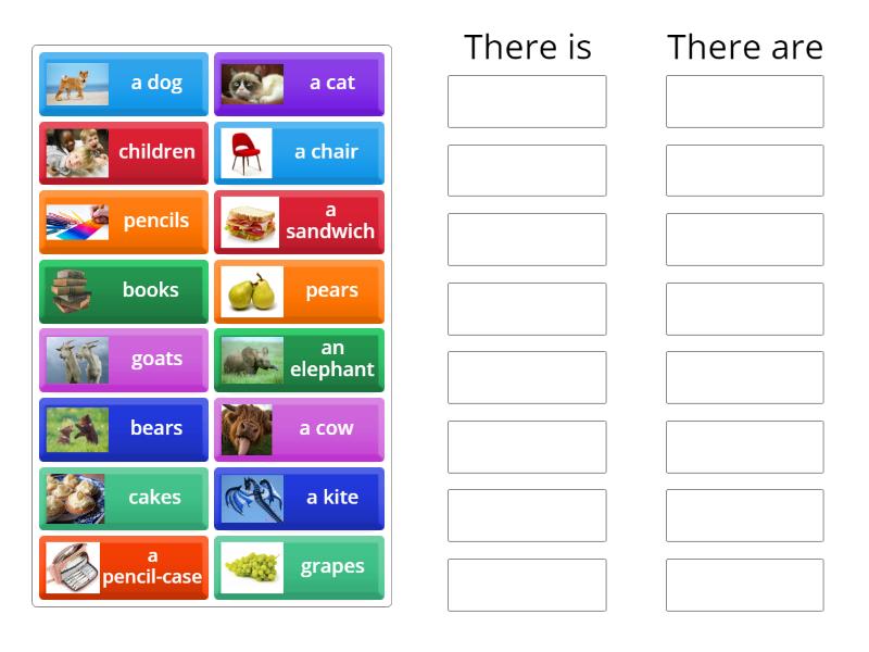 There is/ There are - Group sort