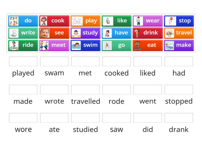 Verbs in English - Match up