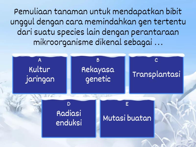 Soal Latihan Bioteknologi - Quiz