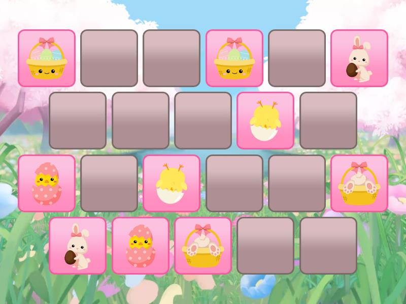 EASTER MEMORY GAME - Matching pairs