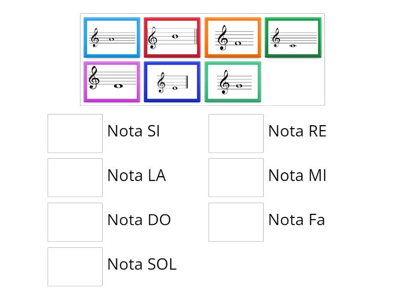 7 NOTE MUZICALE clasa a 6-a - Match up