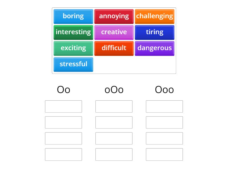 Pronunciation sort - Group sort