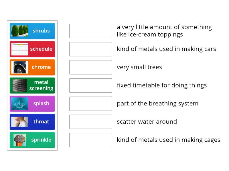 Consonant Blends New Words - Match up