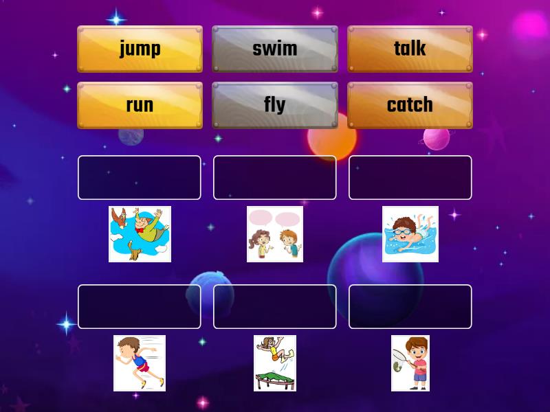 Action verbs - Match up