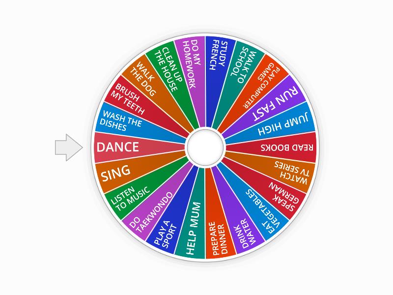 ACTIVITY WHEEL - Spin the wheel