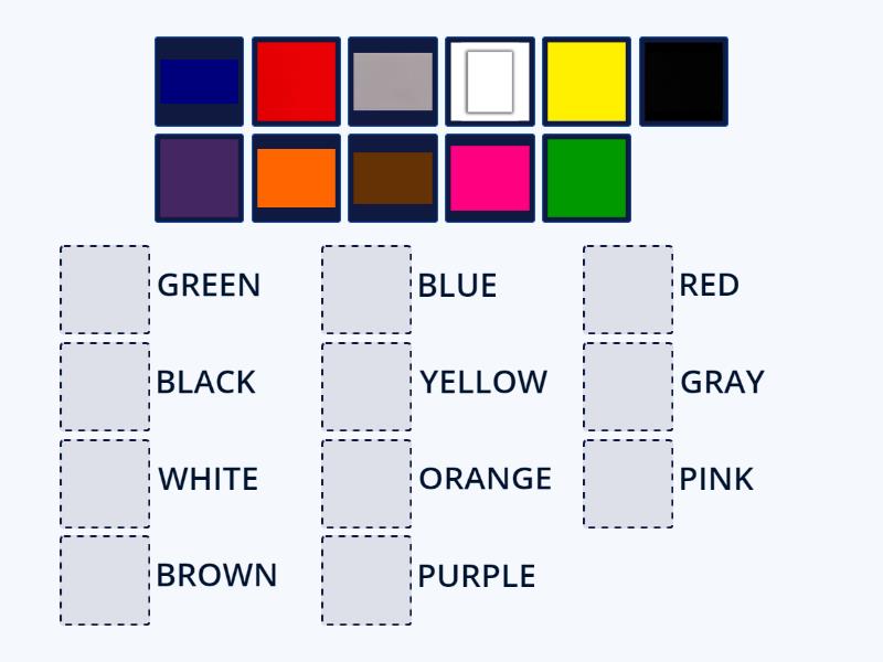 COLORES - Match up