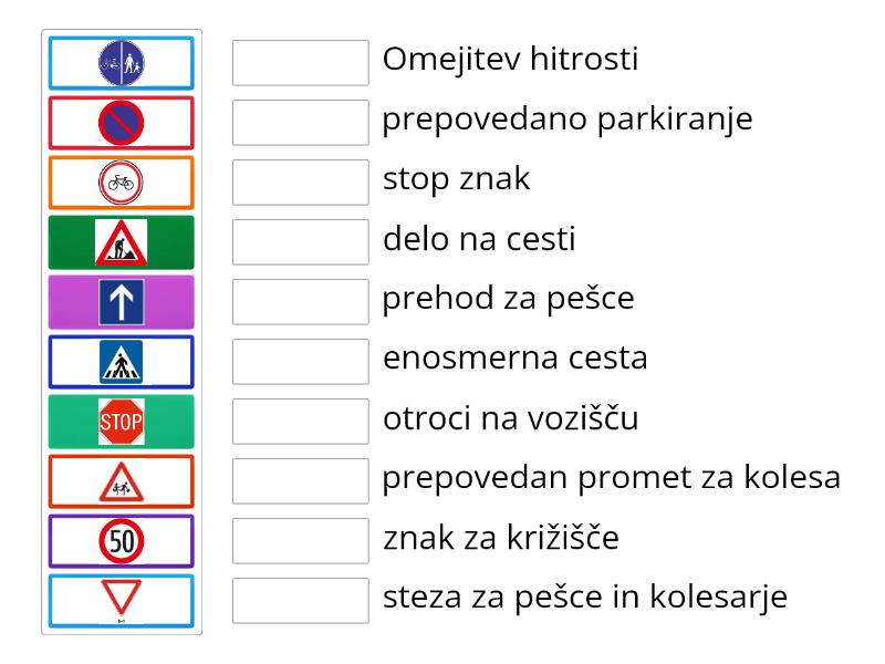 PROMETNI ZNAKI - Match Up