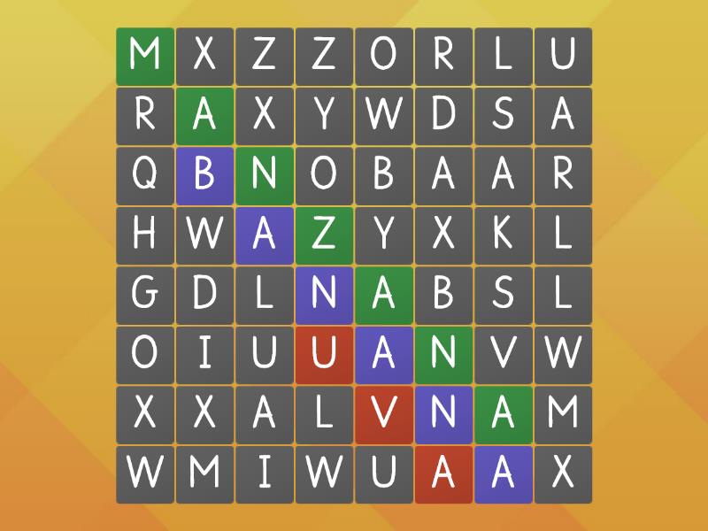 SOPA DE LETRAS FRUTAS - Wordsearch