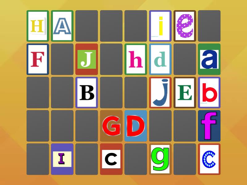 Alphabet - Matching pairs