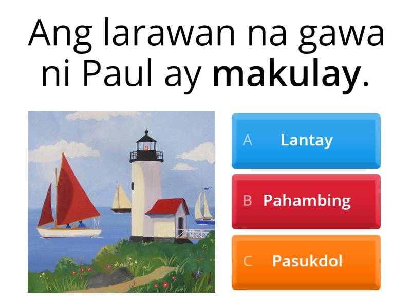 Tutorials. Kaantasan Ng Pang-Uri - Cuestionario