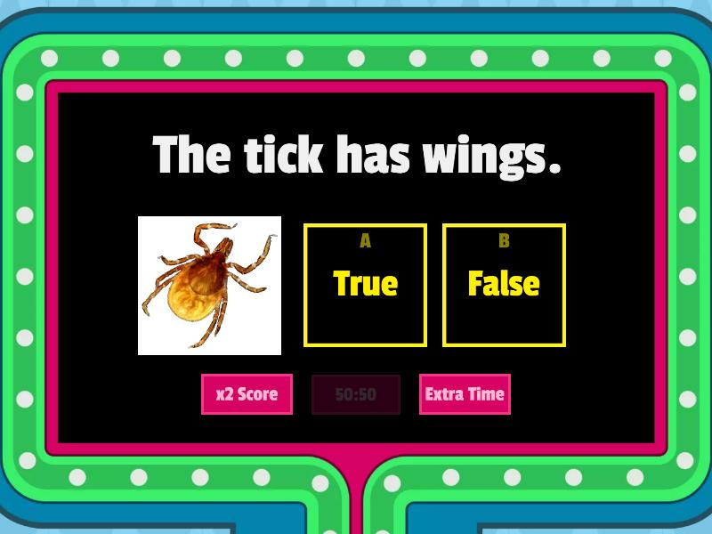 The tick - Gameshow quiz