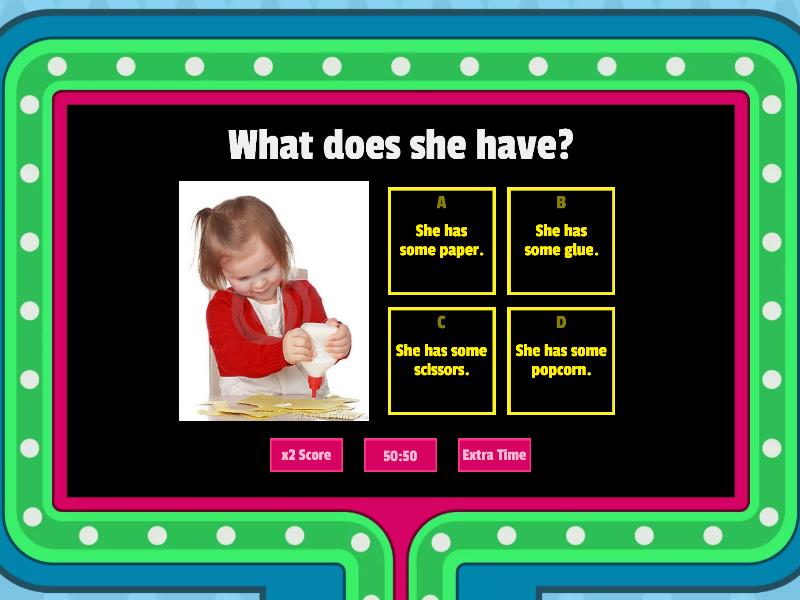 what does he/she have? - Gameshow quiz