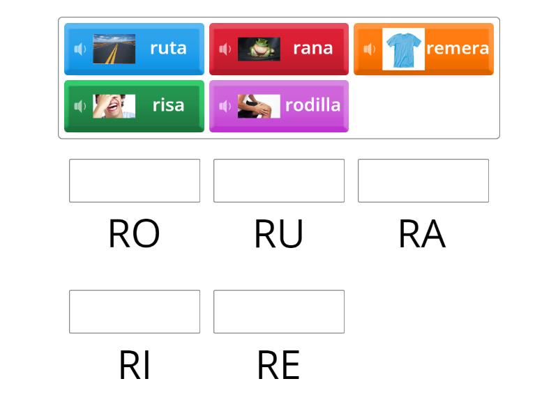 silabas con R - Match up