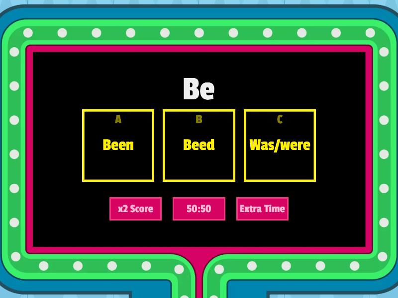 Simple Past - Irregular Verbs - Gameshow quiz