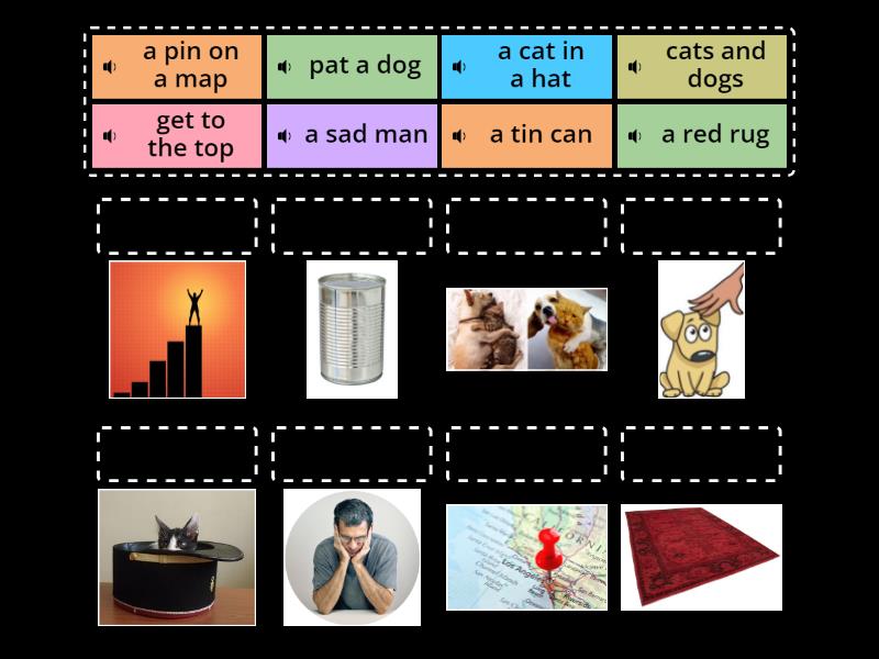 Match the phrases to their pictures - Match up