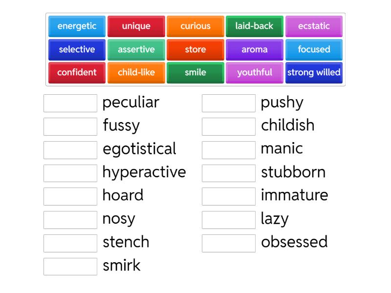 S1 Connotations Starter - Match up