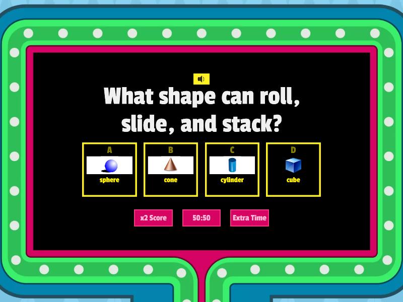 Solid Shapes And Their Attributes Gameshow Quiz