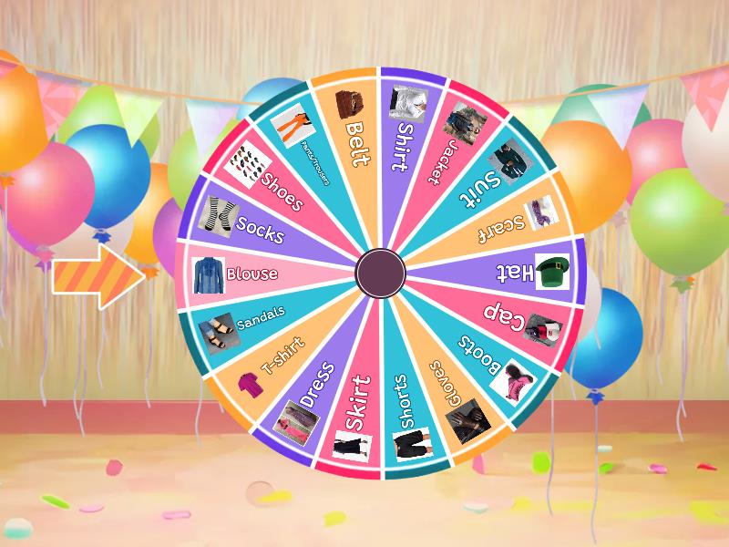 Clothes spin the wheel
