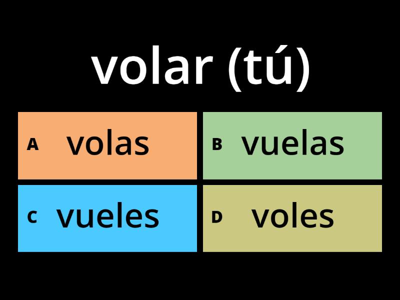 Verbos, presente, cambio vocalico - Quiz