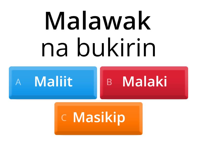 Magkasingkahulugan - Quiz