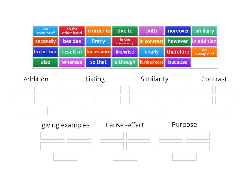 Cohesive Devices - Group sort