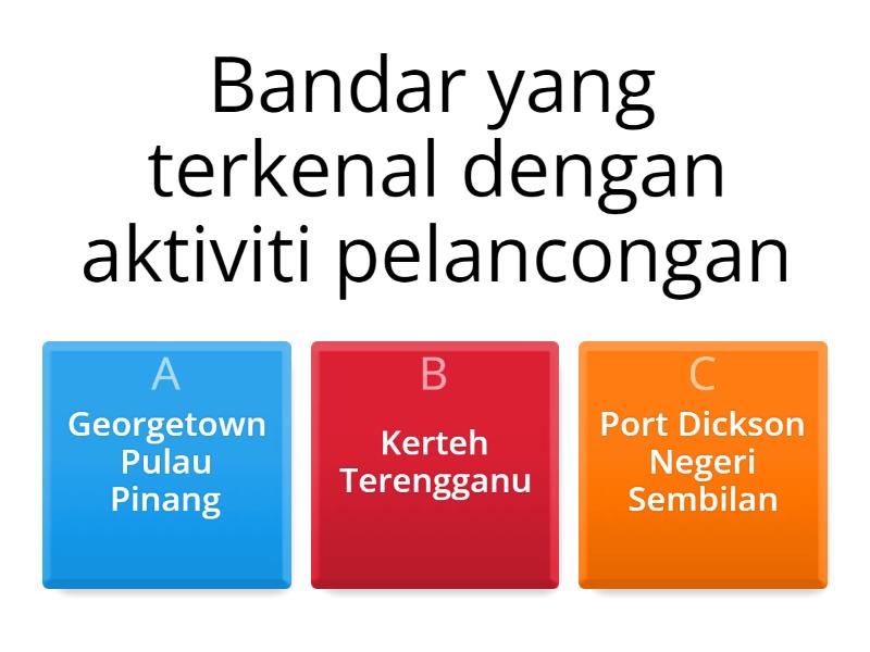 BAB 9 GEOGRAFI : FUNGSI PETEMPATAN BANDAR DAN LUAR BANDAR - Quiz