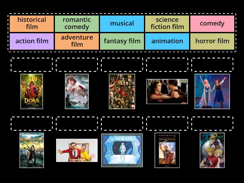Go Getter 4 Unit 4.1 Types of films - Match up